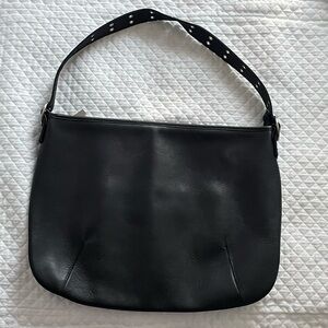 Hobo International Black Leather Shoulder Bag.